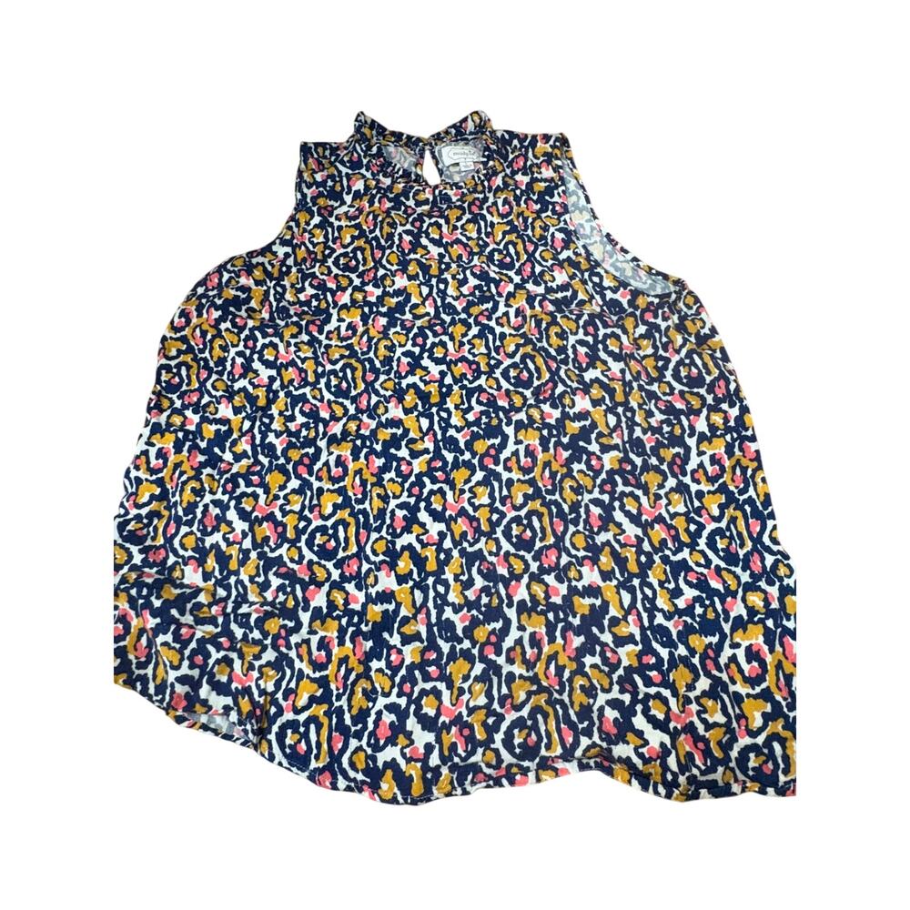 Mud Pie Womens Blouse Multicolor Sleeveless